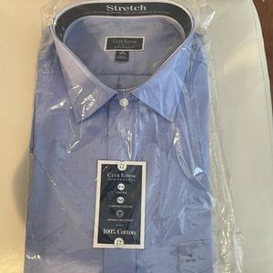 Men’s Cotton Button Down Shirt Size 18-34/35 NWT